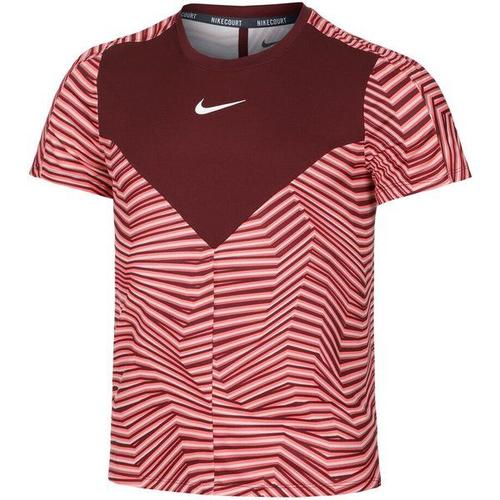 Dri-Fit Court Slam Rg T-Shirt Hommes - Rouge Foncé , Vieux Rose