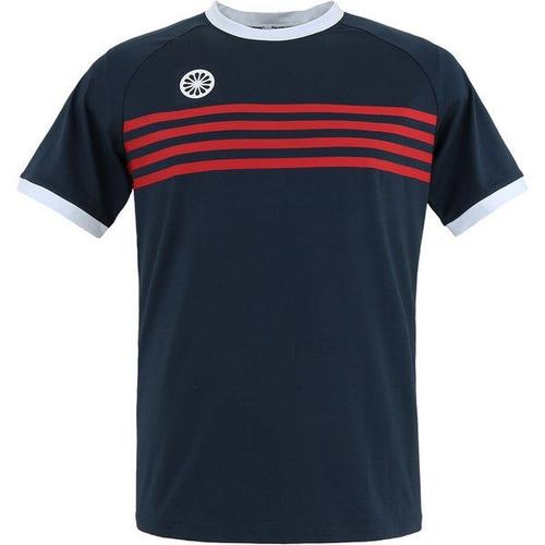 Kadiri Striped T-Shirt Hommes - Bleu Foncé , Rouge