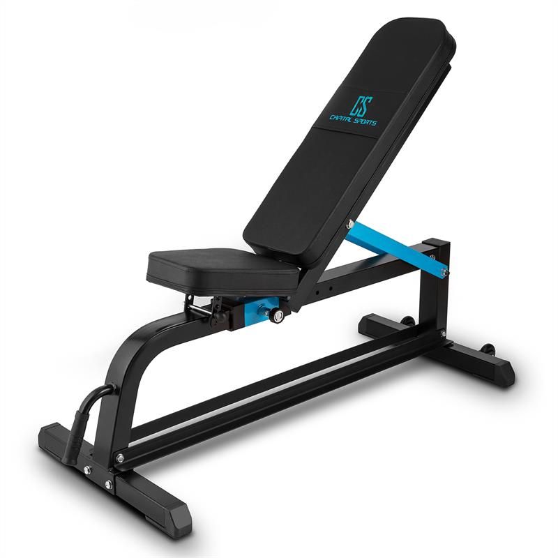 Capital Sports Adjustar Banc D'entraînement Réglable Noir Métal 300 Kg