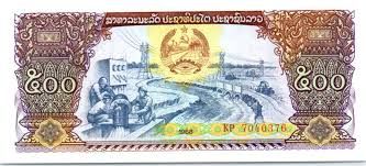 Laos = Billet Neuf De 500 Kip, Année 1988, Récolte Et Usine Hydraulique