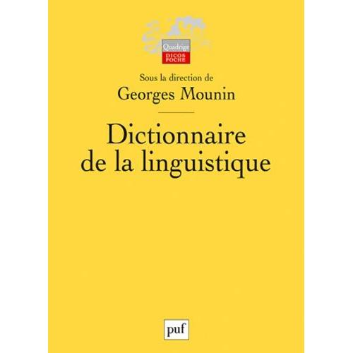 Dictionnaire De La Linguistique