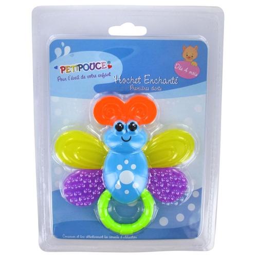 Petipouce Hochet Enchante Premieres Dents Des 4 Mois Estipharm Cort Vert Pour L Eveil De Votre Enfant Jouet Bebe Enfant Douleur Dents Rakuten