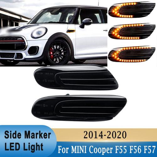 Marqueur Latéral De Garde-Boue Led Dynamique, Pour Mini Cooper F55 F56 F57 2014 ¿ 2020, Feux De Dégagement De Signal De Garde-Boue Latéral Mc2570104 Mc2570105