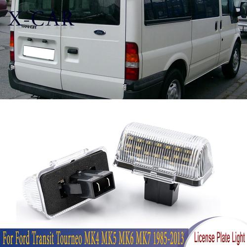 Plaque D'immatriculation Led, Lumière Blanche, Pour Ford Transit Tourneo Mk4 Mk5 Mk6 Mk7 X-Car 1672263 4388111 1985 2013 1 Paire