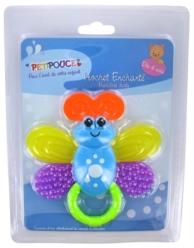 Petipouce Hochet Enchante Premieres Dents Des 4 Mois Estipharm Cort Vert Pour L Eveil De Votre Enfant Jouet Bebe Enfant Douleur Dents Rakuten