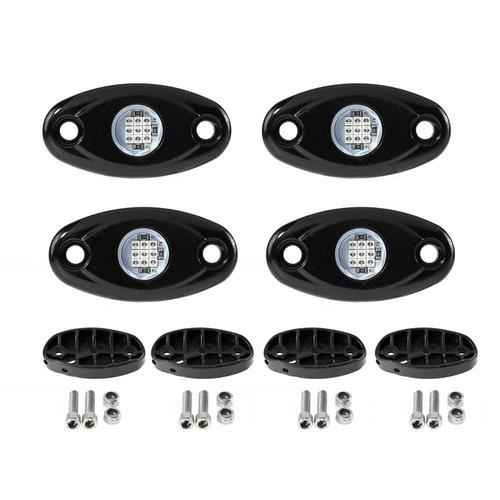 Lampe Led 9w Imperméable Conforme À La Norme Ip68, Éclairage Décoratif Pour Voiture, Camion, Pickups, Atv, Utv, Suv, Voiturette De Golf, Pont De Bateau, 4 Pièces