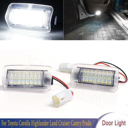 Lumière De Porte Led Pour Toyota Corolla Highlander Land Cruiser Camry Prado Prius Sienna Estima Wish Sai Tundra Lexus, 2 Pièces