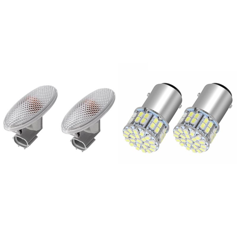 Ampoule Led De Frein Arrière 12v, 2 Pièces, 6000k Blanc 1157 50smd, Avec 2 Clignotants Pour Toyota Corolla/Rav4 06-13