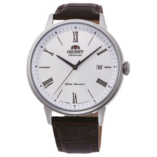 Montre Orient Automatique Homme Model D - Cadre Carré Argenté, étanche 50m - Occasion