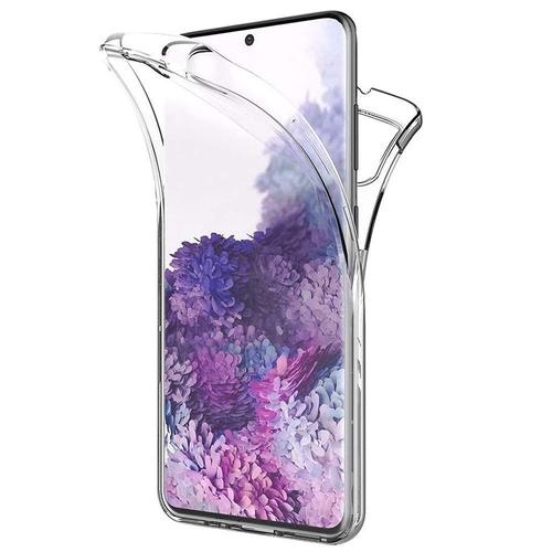 Coque Avant Et Arrière Silicone Pour Samsung Galaxy S20/ S20 5g 6.2" 360° Protection Intégrale - Transparent