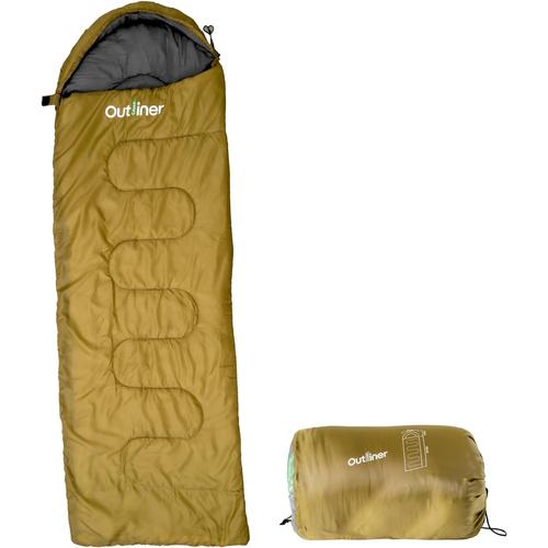 Vert | Sac De Couchage Adulte - 220x75 Cm | Sacs De Couchage De Camping Et Randonnée | Sursac De Couchage Les Activités De Voyage En Plein Air - 3-4 Saisons, -5-10¿ | Résistant À L'eau | Vert