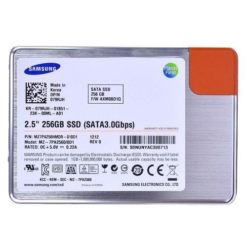 Samsung 256 Go MZ7PA256HMDR-010D1  SATA/300 2.5" MLC Solid State Drive SSD