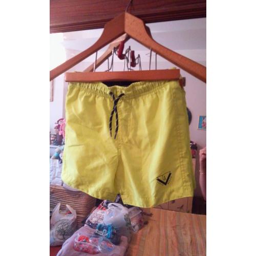 Maillot De Bain Jaune Fluo 4-5 Ans Primark.