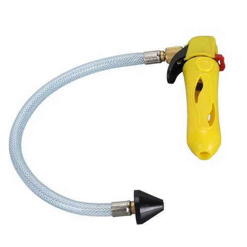 Pistolet de vidange fileté efficace et polyvalent, pistolet de vidange à cartouche de CO2, nettoyeur Blaster avec tuyau flexible pour ligne de condensat AC jaune