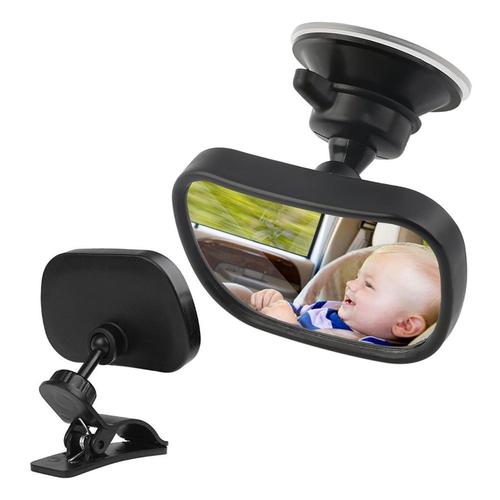 Retroviseur De Siege Arriere De Securite Bebe De 87mm X 56mm Siege De Voiture Monte Sur Le Pare Soleil Pour Enfants Avec Clip Et Ventouse Pour Bebe 1 Piece Rakuten