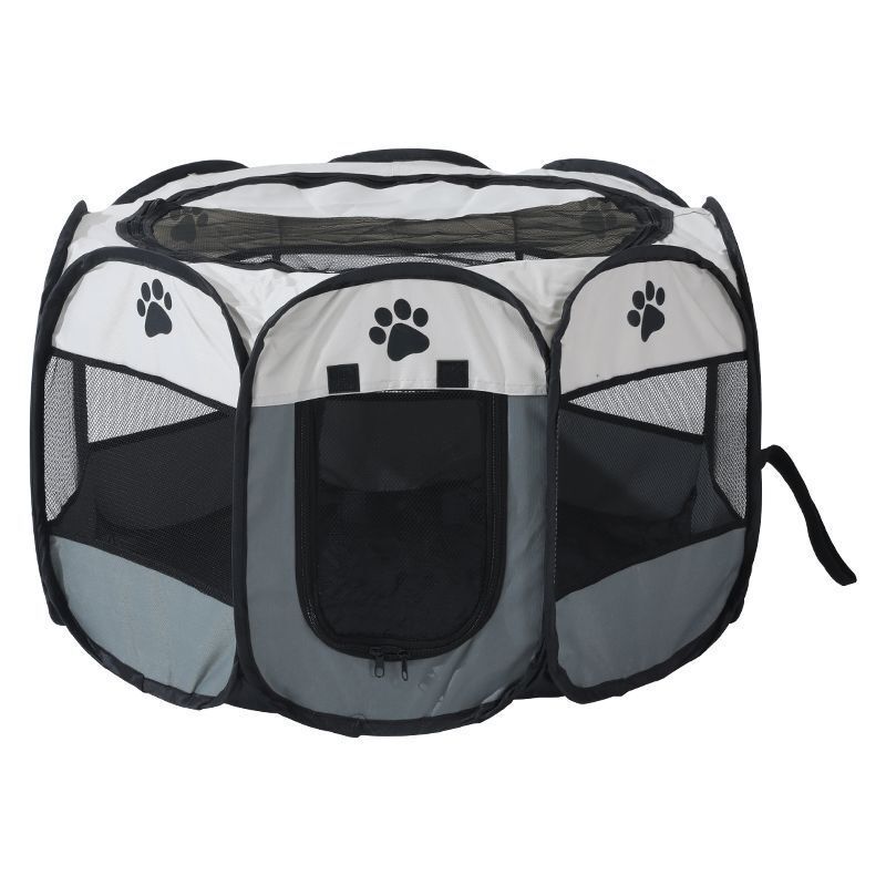 Enclos pliable et Portable pour animaux de compagnie, chenil d'exercice + étui de transport, pour grands chiens et petits chiots/chats, utilisation intérieure/extérieure, étanche