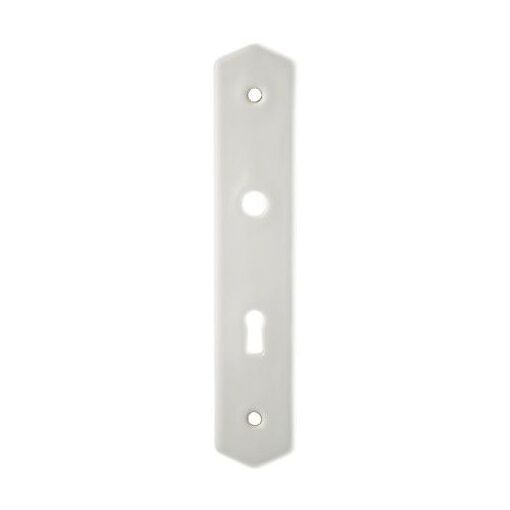 Plaque cl&eacute; pour poign&eacute;e de porte - porcelaine 