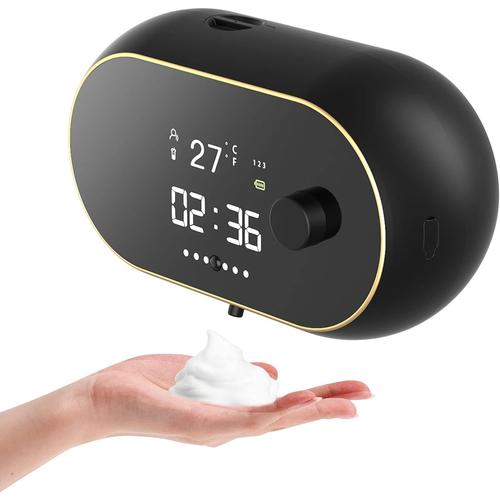 Distributeur de savon automatique mural moussant sans contact avec capteur électrique rechargeable intelligent mains libres distributeur automatique de savon à vaisselle en mousse pour cuisine salle de bain commerce