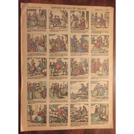 Histoire De Paul Et Virginie, Imagerie Pellerin, Imagerie D'epinal N° 1077