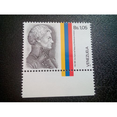 Timbre Venezuela Mi 2341 F. De Miranda (1750-1816), Soldat Indépendant 1986 ( 50804 )