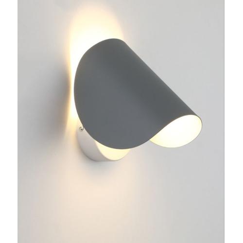 Applique Murale Créative Led De Chevet, Éclairage D'intérieur, Allée, Couloir, Escalier, Salon, Fond, Gris, 5w, Lumière Blanche Chaude, 16,5 X 11 X 13,5 Cm