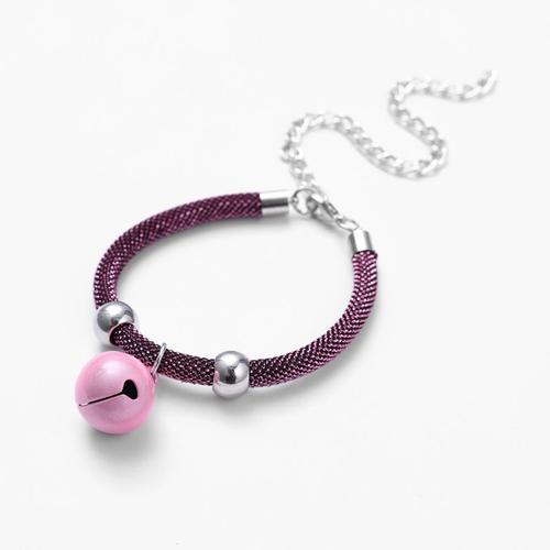 Collier Réglable Pour Animaux De Compagnie, Collier Pour Chat Gravé, Collier Doux Pour Chat, Collier Réglable Pour (Rose)