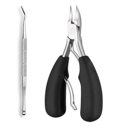 Coupe-Ongles Professionnel, Outils De Pédicure Et De Manucure Pour Ongles Épais Et Ongles Des Pieds Avec Nettoyant Professionnel Pour Cuticules En Acier Inoxydable Préféré Par Les Podologues 