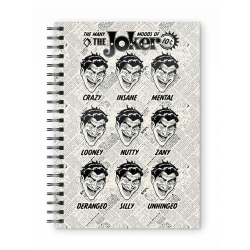 Dc Comics - Joker Faces - Cahier Spirale A5