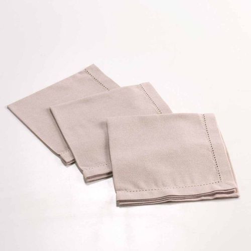 Lot De 3 Serviettes De Table "Charline" 40x40cm Lin