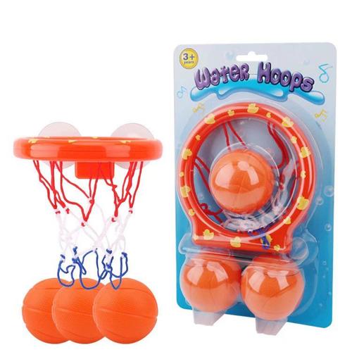 Jouets De Bain De Basket-Ball Pour Bébé, Support De Basket-Ball À Ventouse En Plastique Pour Jeux De Tir, Bain Et Bain Pour Enfants Dans La Salle De Bain