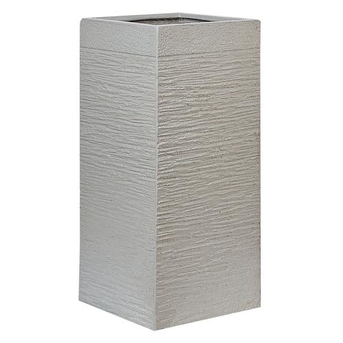 Cache-Pot En Fibre D'argile Gris Clair 33 X 33 X 70 Cm Dion