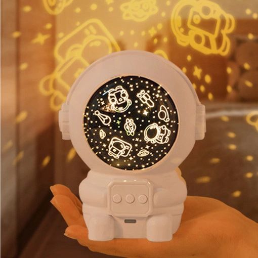 Veilleuse Pour Chambre D'enfant, Projecteur De Veilleuse D'astronaute Avec Rotation À 360° Et Minuterie, Veilleuse Étoile Pour Bébé, Veilleuse Pour Enfants À 8 Couleurs Changeantes Pour Garçons Et Filles, Cadeaux D'anniversaire