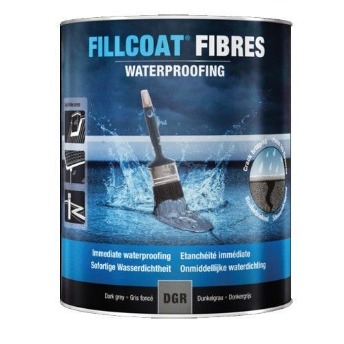 Revêtement d'étanchéité - pour réparation - 1 L - FILLCOAT®FIBRES RUST-OLEUM