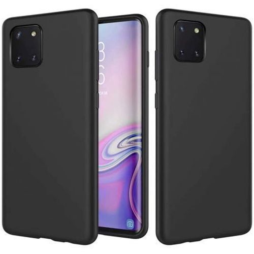 Coque Silicone Gel Pour Samsung Note 10 Noire