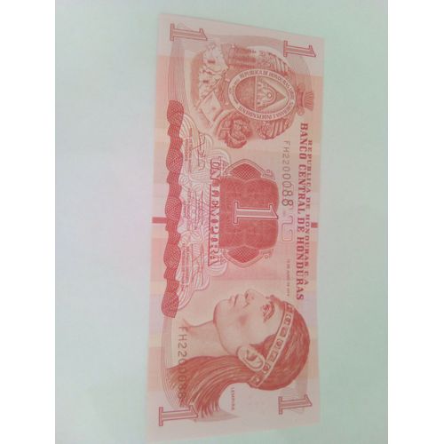 Billet 1 Lempira Honduras 2014