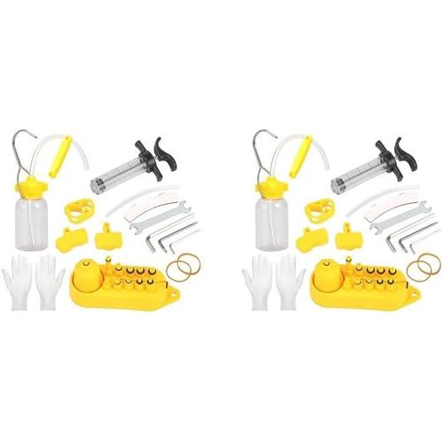 Lot De 2 (Multicolore) Kit De Frein Hydraulique D'entretien Pratique Pour Vélo - Outils De Réparation De Vélo De Rechange - Fournitures De Magasin