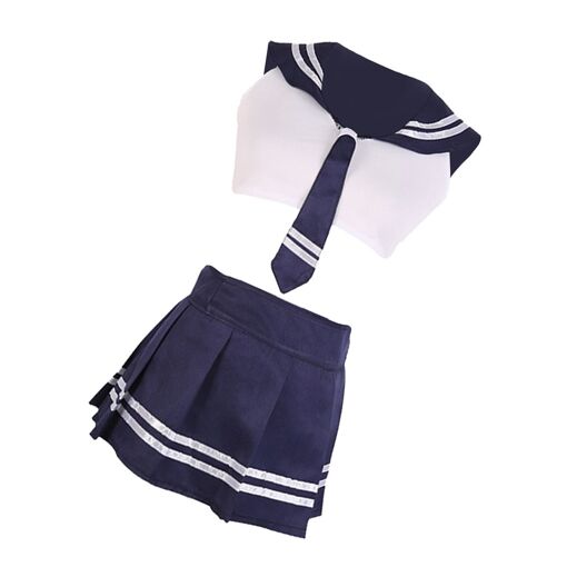 Déguisement Ecolière Soutien-Gorge+Jupe Costume Etudiante Scolaire ...