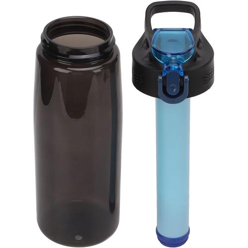 Bouteille Filtrante À Eau Pour Voyage Et Usage Quotidien, Avec Filtre À Eau De Rivière/Lac/Source Pour Randonnée Camping, Bouteille D'eau À Presser Pour Sport, Légère, Anti-Poussière Et Anti-Fuite Pou