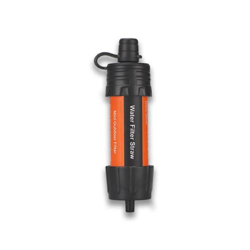 Orange Système De Filtration D'eau Pour L'extérieur, Filtre À Eau Paille, Pour Équipement D'urgence D'outil De Survie, Orange