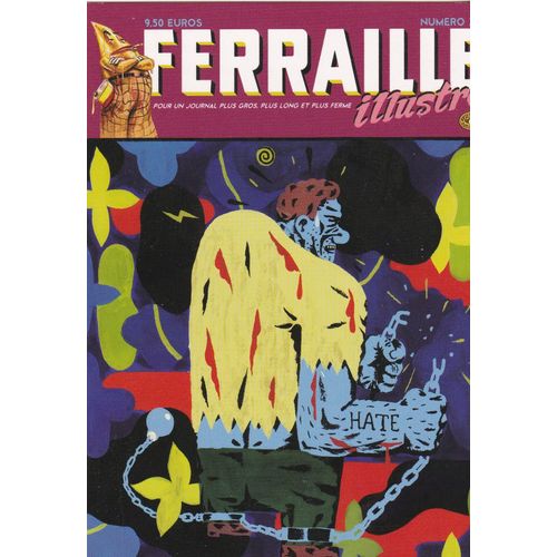 Affiche Blexbolex Pour Magazine Ferraille N°27 Les Requins Marteaux 2004