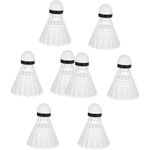 8 Pièces Badminton Lumineux Volants Pratiques Volants D'éclairage Dirigé Mousse Light Abecedaire Plume Decoration Volants Lumineux Formation Badminton La Nuit Décorer Nylon Blanche