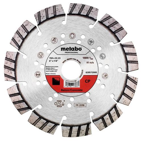 Metabo Meule de tronçonnage diamantée 150x22,23mm, CP, Béton professional - 628572000