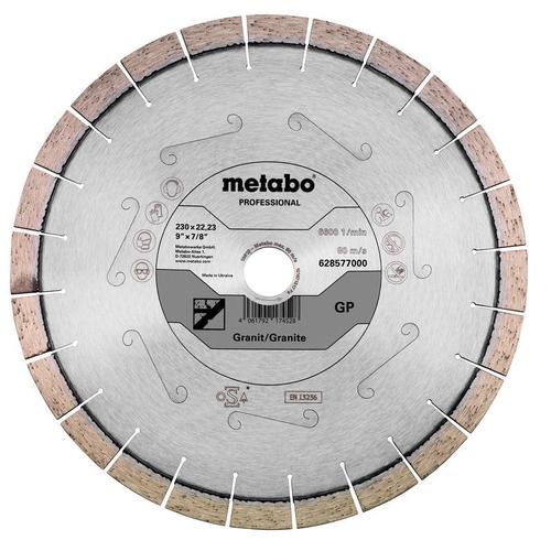 Metabo Meule de tronçonnage diamantée 230x22,23mm, GP, Granit professional - 628577000