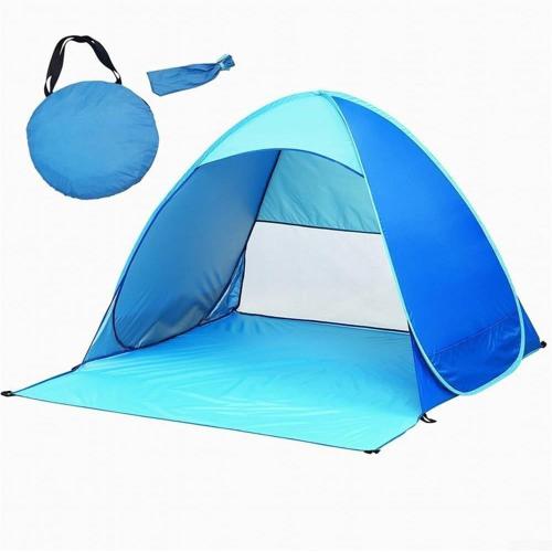 Voir Image Tente Pare-Soleil De Plage, Indice Upf 50+ Pour Protection Solaire, Abri Solaire Imperméable, Tente Pop-Up Automatique, Pour Famille, Camping, Pêche, Pique-Nique, Plage