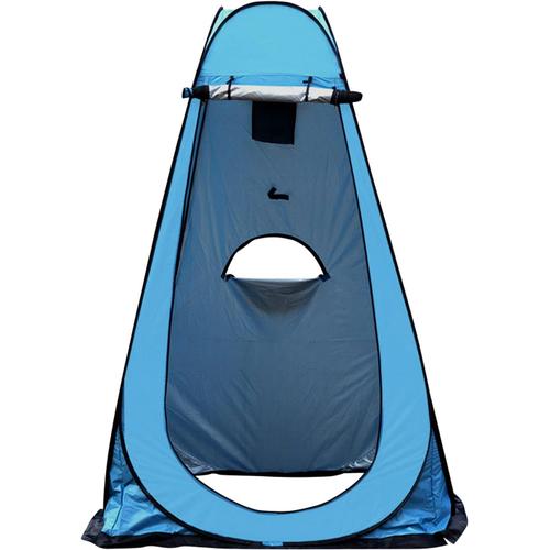 Bleu Tente Portable De Douche Pop Up Confidentialité Cabine Essayage Toilette Imperméabilisant Pour Camping Extérieur Intérieur Pêcher Avec Poche