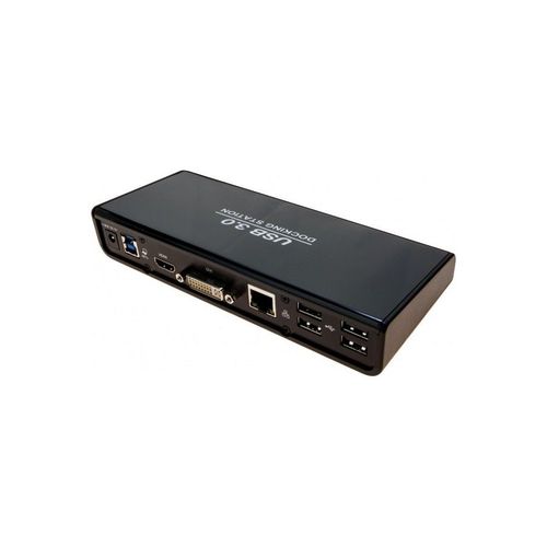 Station d'accueil USB 3.0 Double écran HDMI - DVI - LAN - Hub 6 ports
