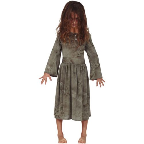 Déguisement Fantôme Gris Fille - Taille: 5 À 6 Ans (110-115 Cm)