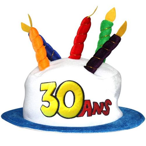 Chapeau Age 30 Adulte