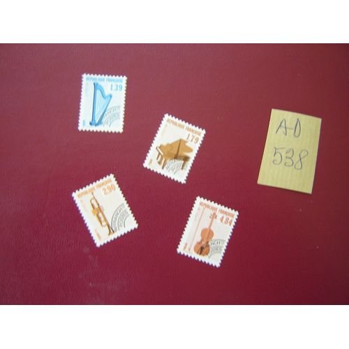 Ad 538 / Lot Timbres France Neufs Sans Trace De Charnière*Preobliteres N°202 À 205 * 1989