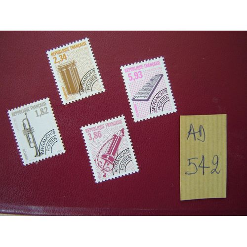 Ad 542 / Lot Timbres France Neufs Sans Trace De Charnière*Preobliteres N°228 À 231 * 1993